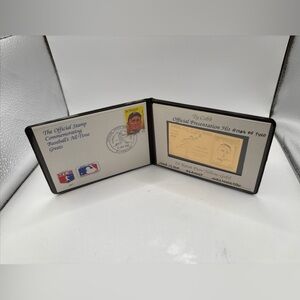 Ty Cobb Baseball-Legends Hall Of Fame Member 23K Gold Stamp Booklet-Tigers.